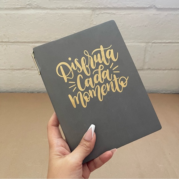 Gray Notebook Gold Lettering - Picture 4 of 4